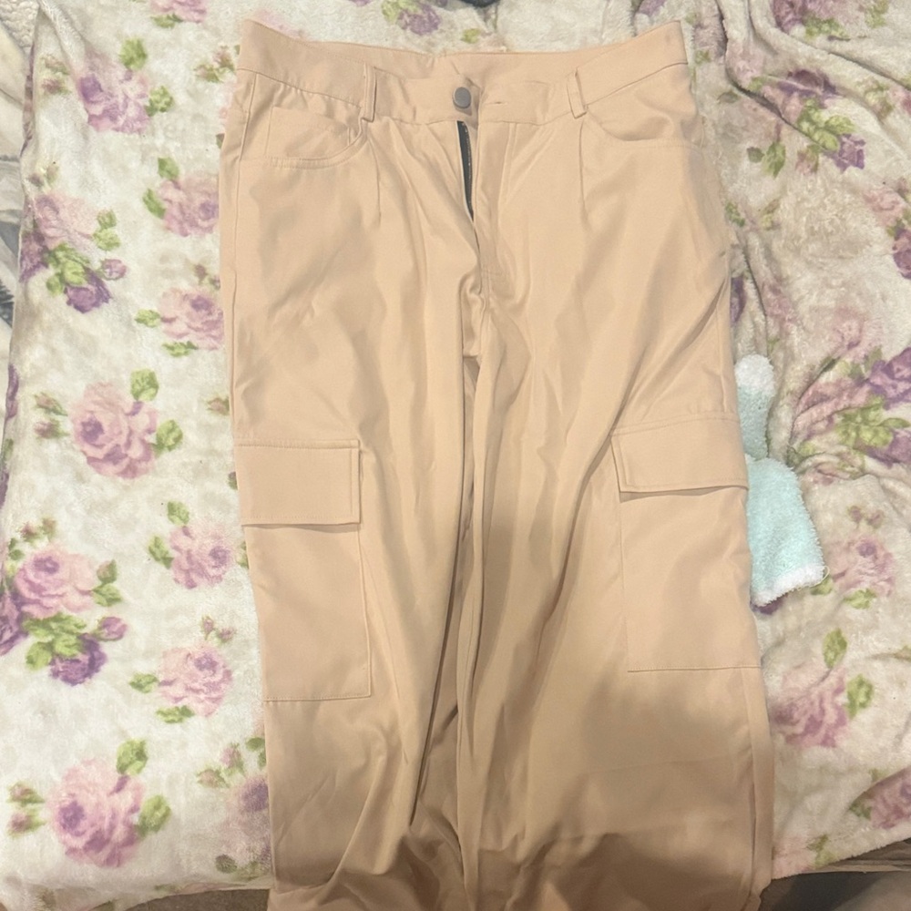 Women's Beige Cargo Pants
